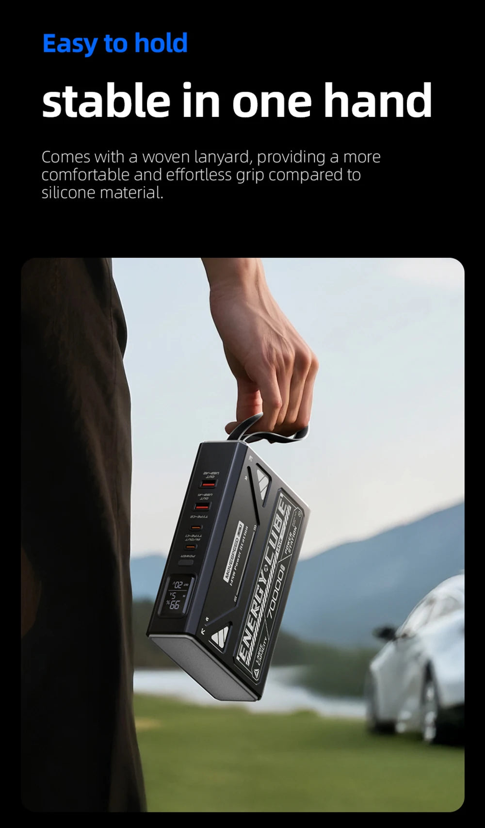 Movespeed Z70 Pro 70000mAh PowerBank 140W Fast Charge MacBook Pro