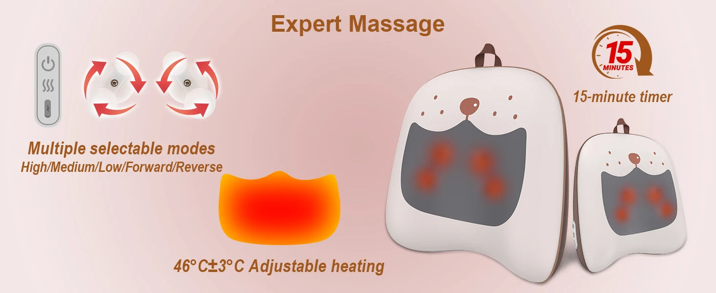 Pentasmart Back And Waist Massager With Heated Vibration