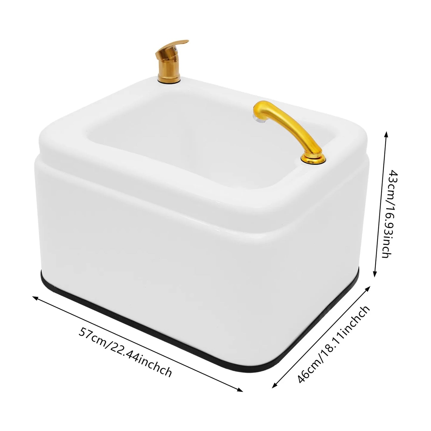 Acrylic Foot Bath Tub With Pull Out Shower Head