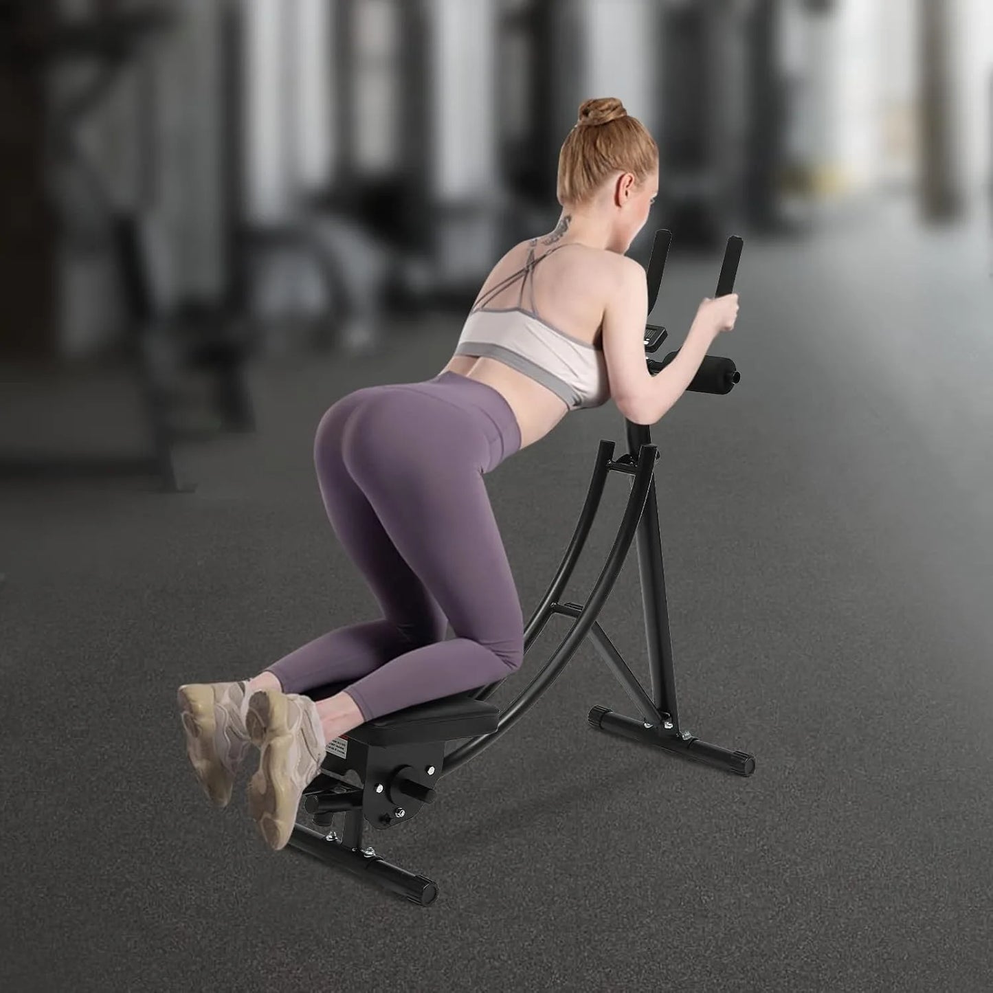 Foldable Abdominal Trainer AB Workout Machine With LCD Monitor