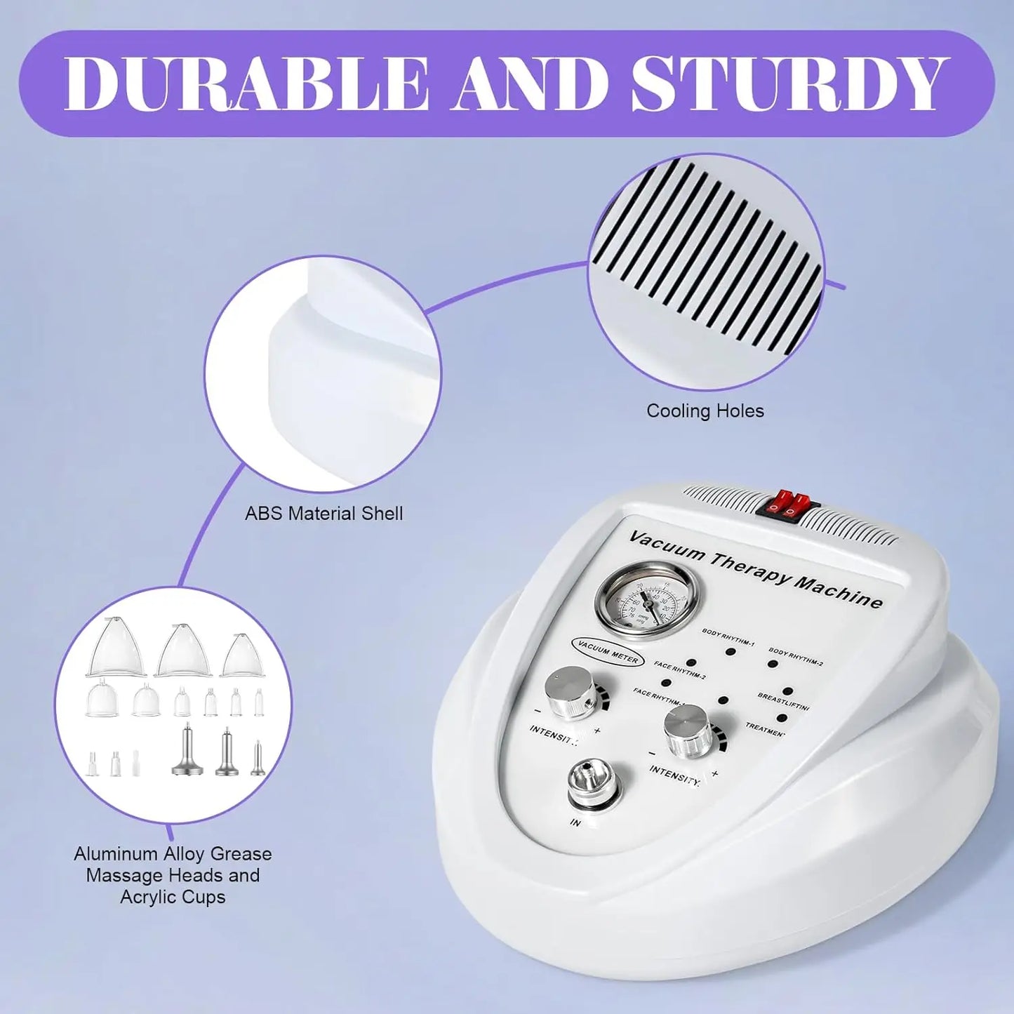 Salon Vacuum Cupping Massage Machine With Multi Cup Sets