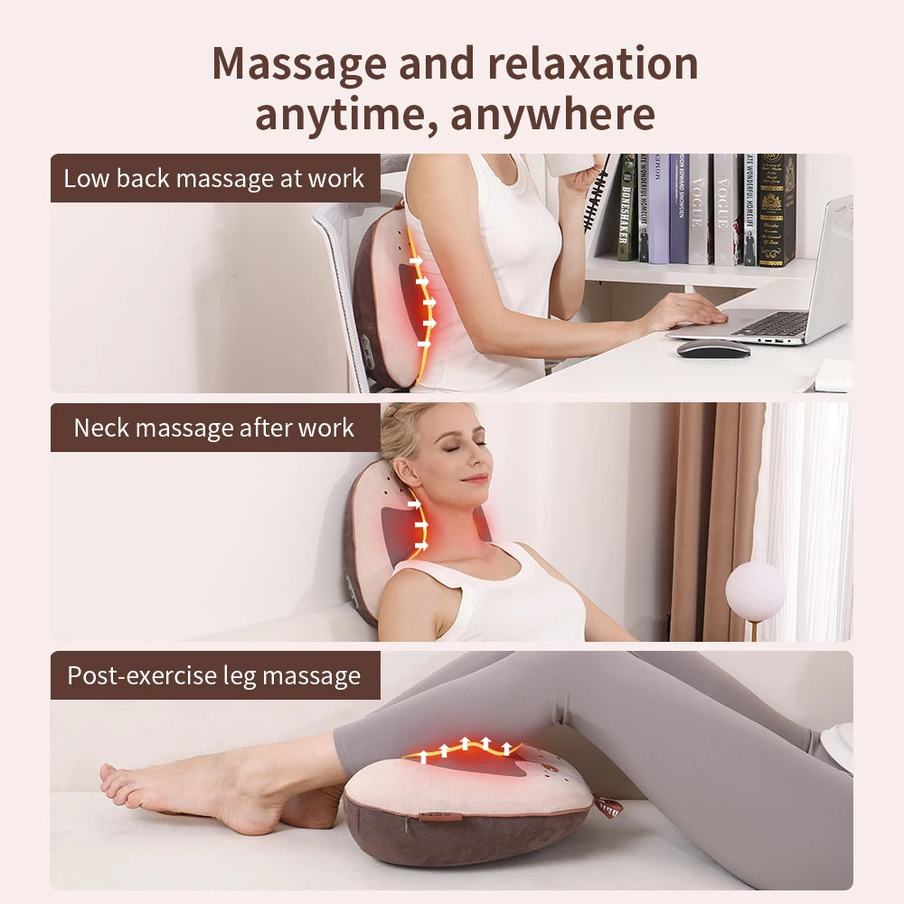 Pentasmart Back And Waist Massager With Heated Vibration