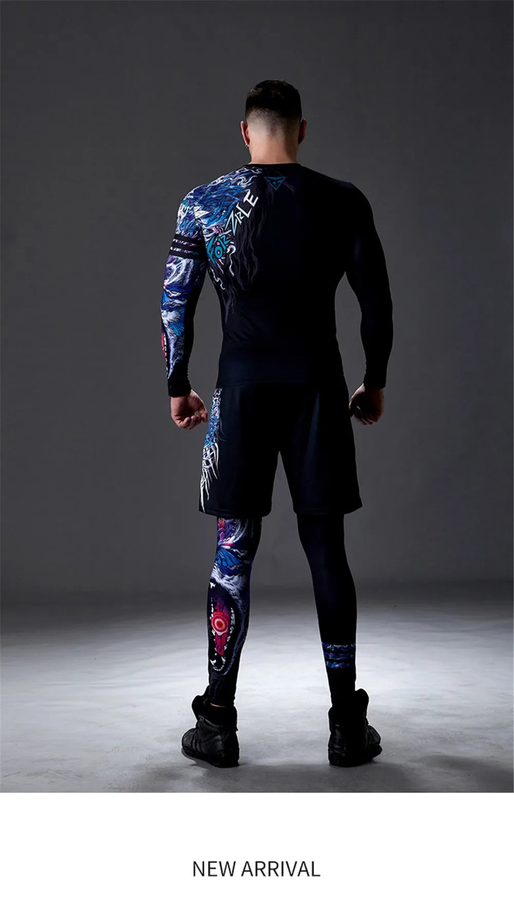 GANYANR Men Running Sets Sports Tracksuit For Fitness And Training