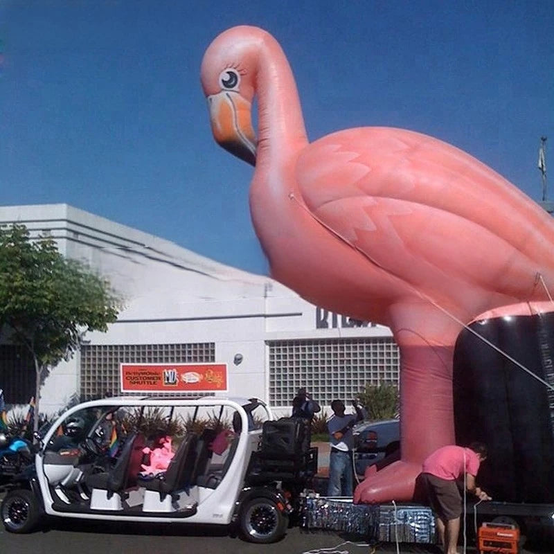 Outdoor Inflatable Flamingo With Included Blower For Outdoor Use