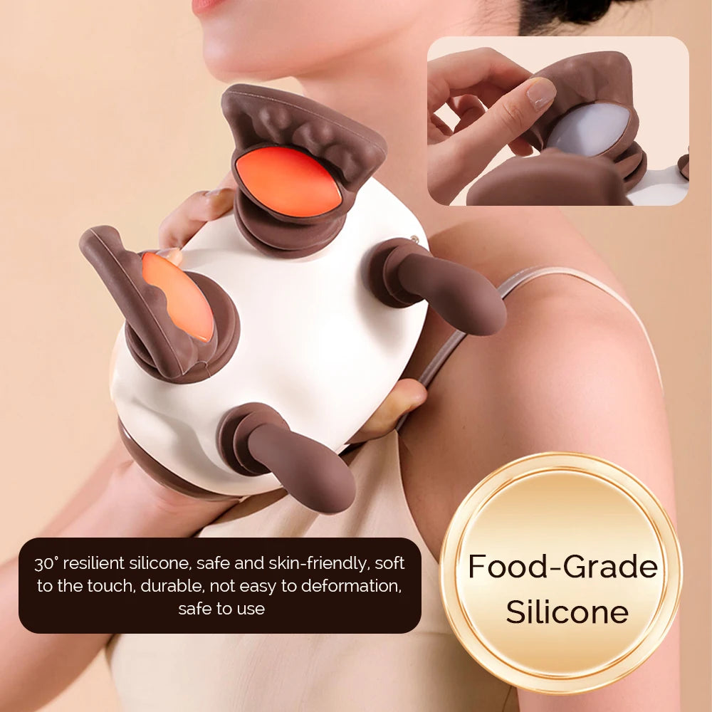 Foreverlily Bionic Pressure Neck Massager For Back And Shoulders