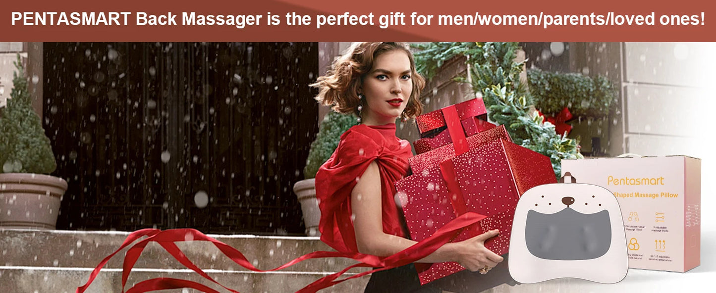 Pentasmart Back And Waist Massager With Heated Vibration
