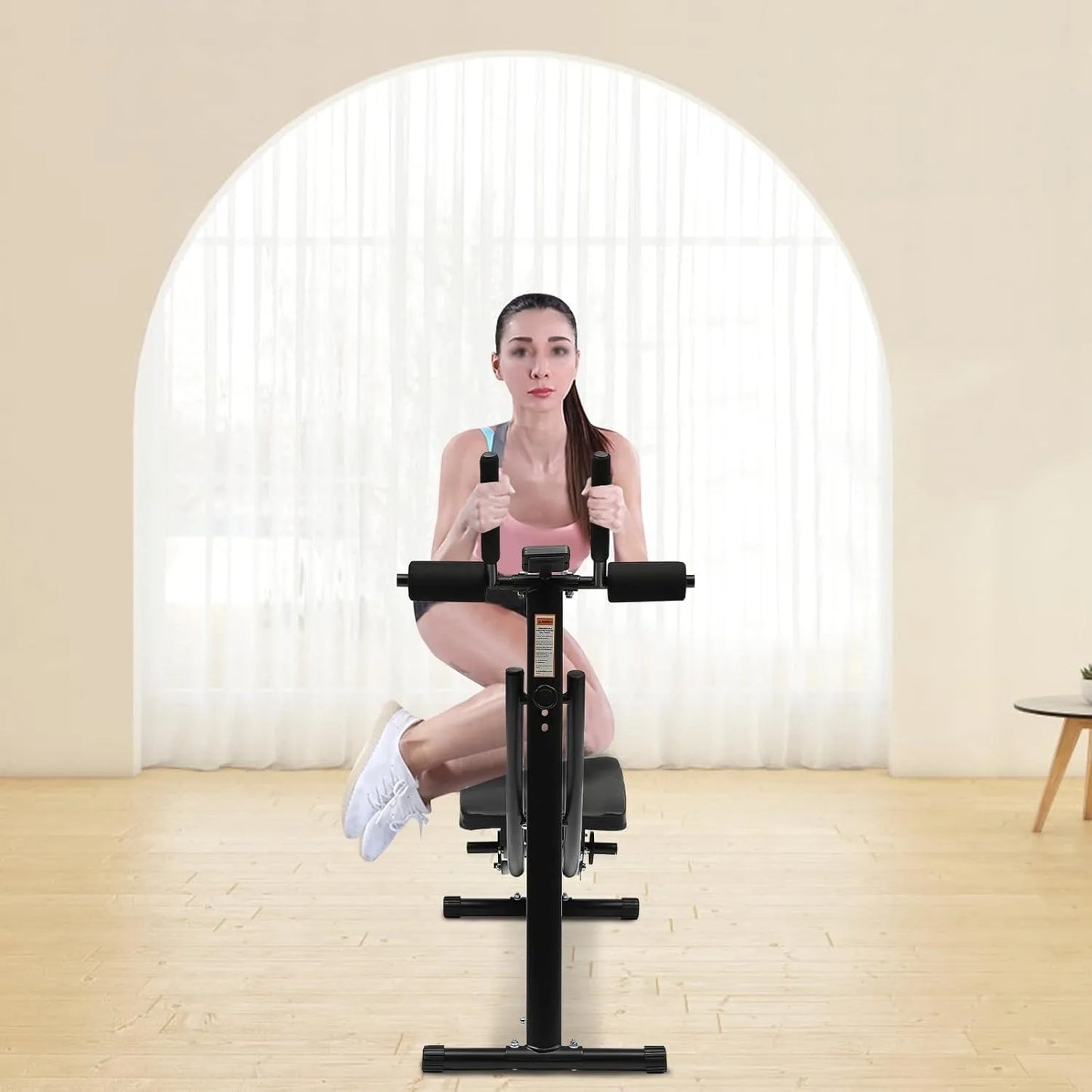 Foldable Abdominal Trainer AB Workout Machine With LCD Monitor