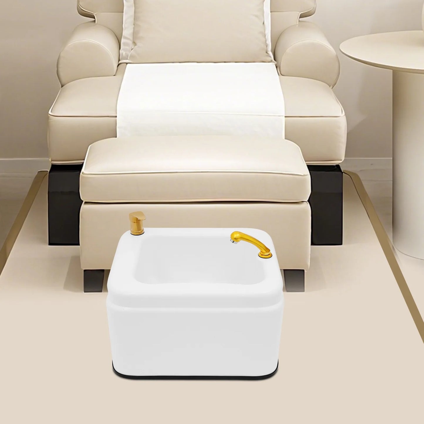 Acrylic Foot Bath Tub With Pull Out Shower Head