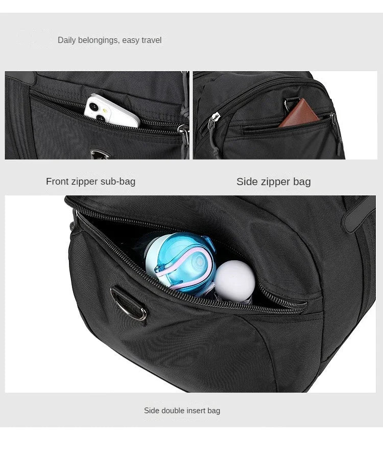 Travel Bag Weekender Duffle With Multiple Compartments For Outdoor Adventures