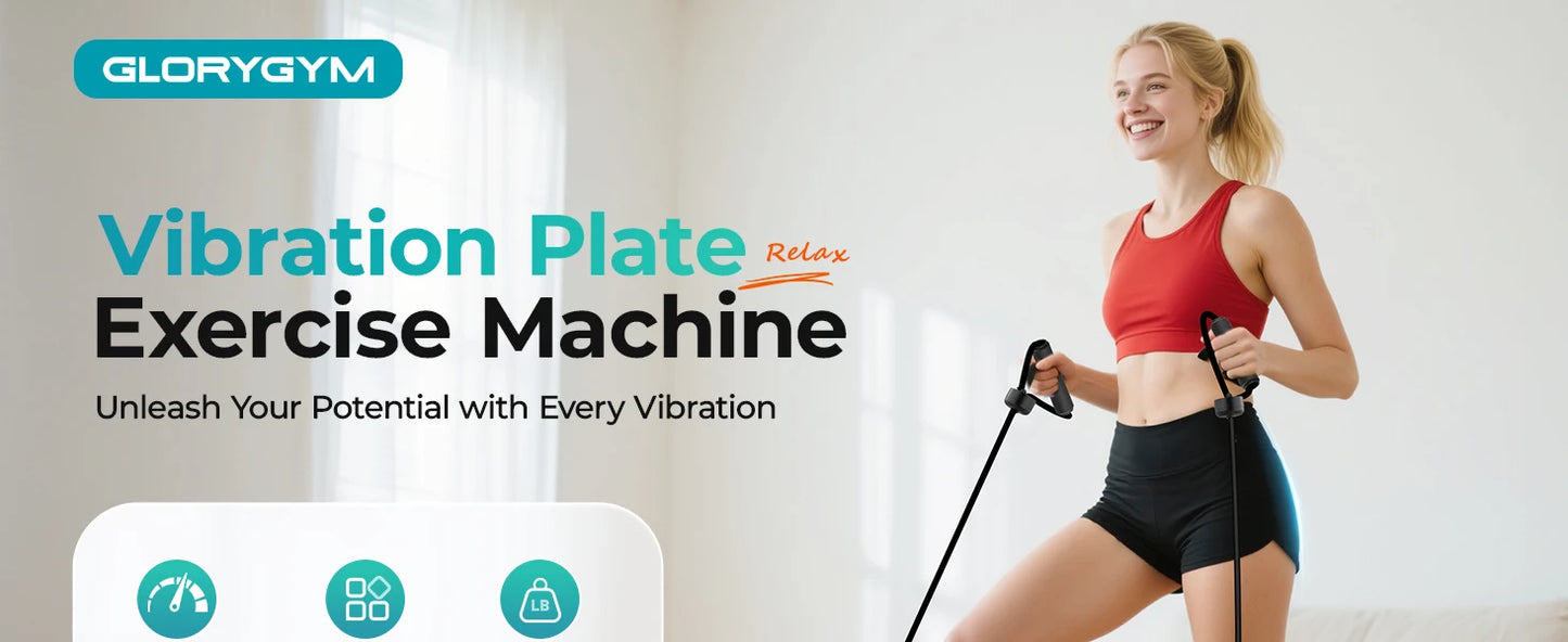 HTM Vibration Plate With Remote Control 120 Speed Levels