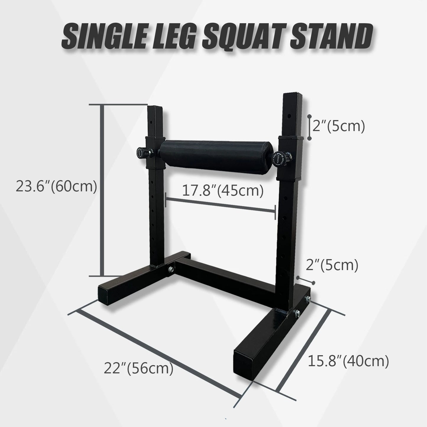 MARSAFIT Single Leg Squat Roller With Adjustable Height Stand