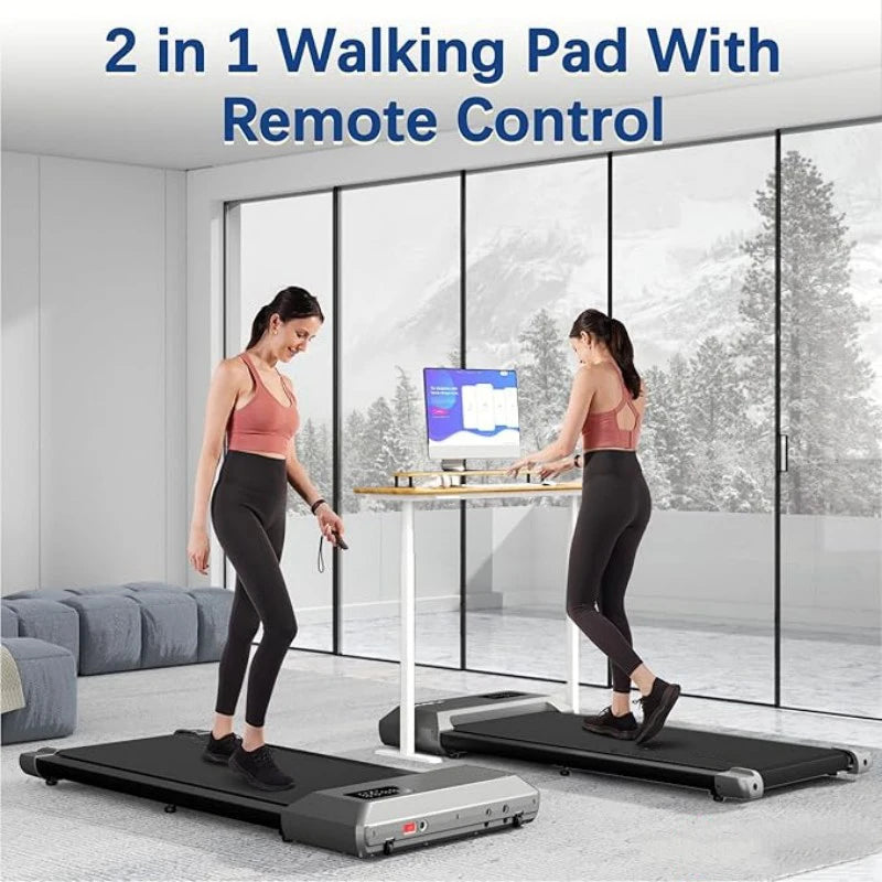 Superun 2In1 2.5HP Home Treadmill With LCD Display 300lbs