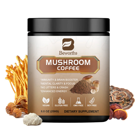 Beworths Ultra Concentrated Mushroom Coffee With Reishi And Lion's Mane