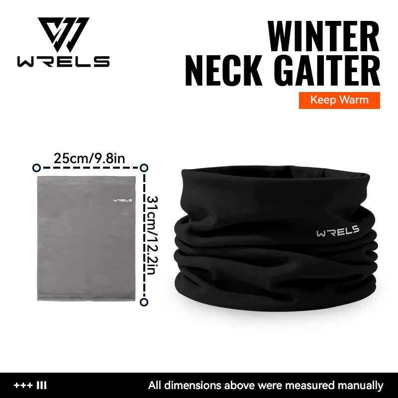 WRELS Winter Neck Gaiter Fleece Lined Windproof Face Warmer For Men And Women Outdoor Cold Weather Gear