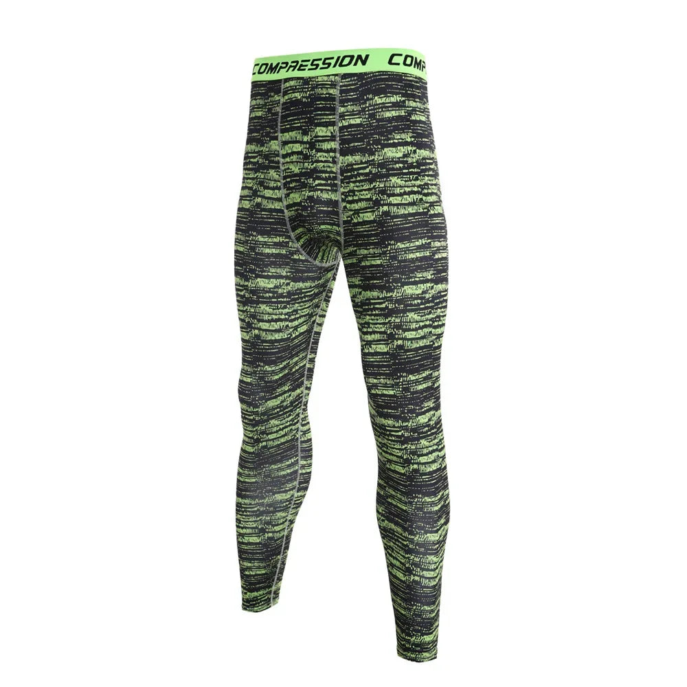 Men's Camouflage Running Training Compression Leggings For Sports