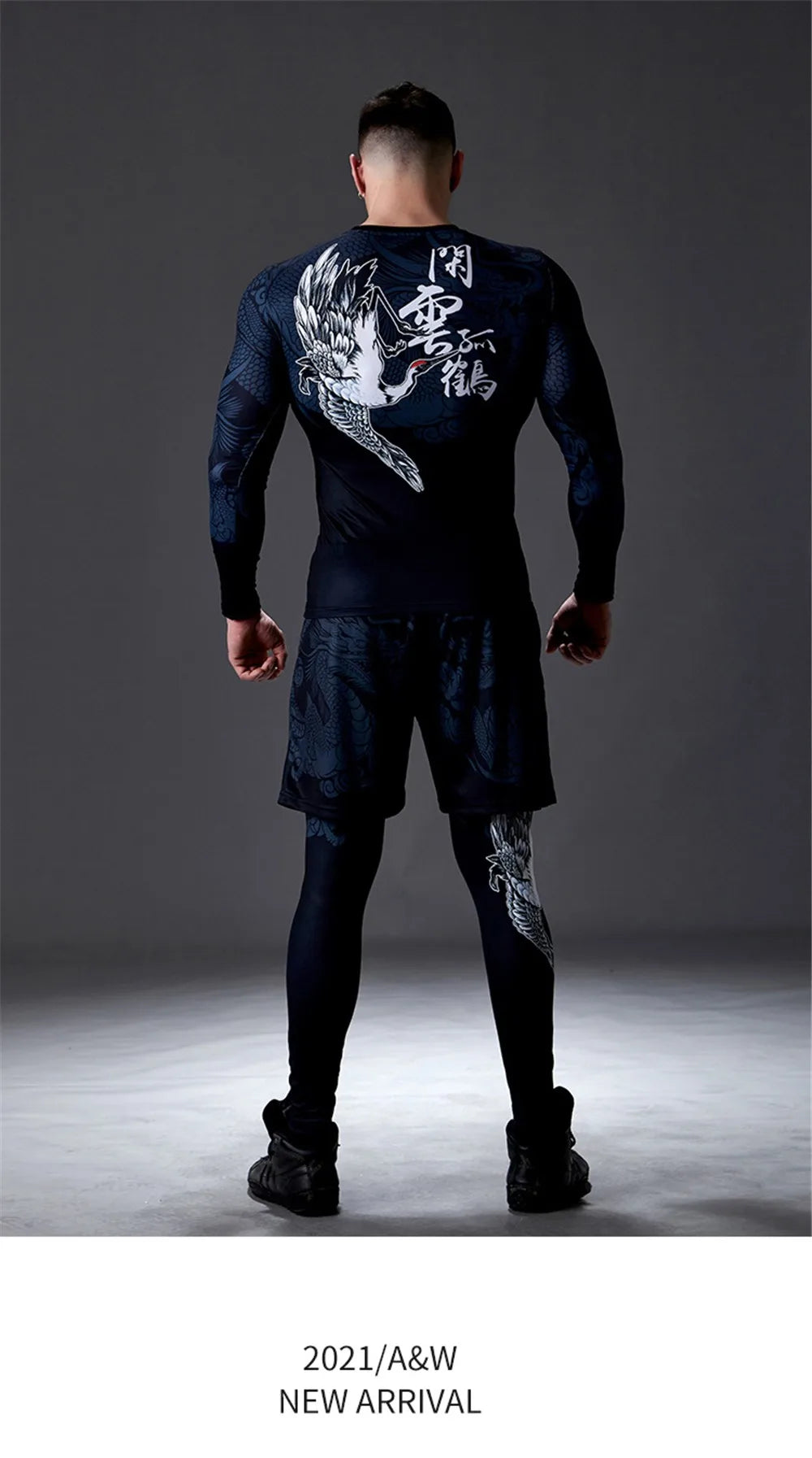 GANYANR Men Running Sets Sports Tracksuit For Fitness And Training