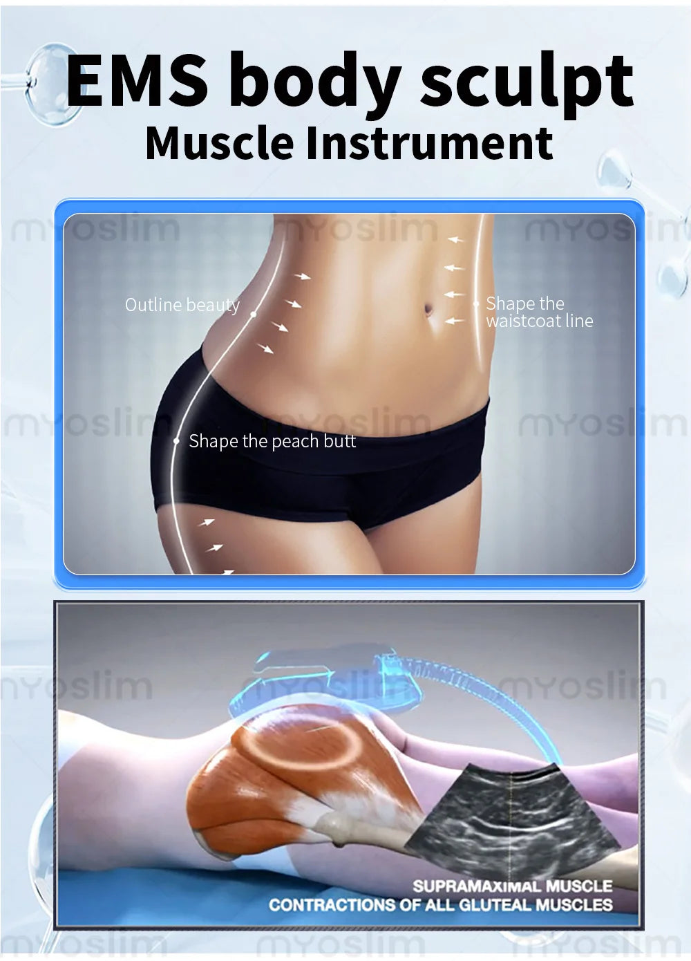 Myoslim EMS RF Machine Neo 15Tesla 6500W Sculpt Fat Reduction