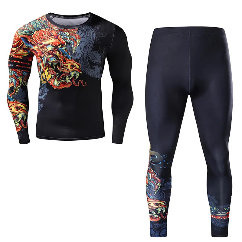 GANYANR Men Running Sets Sports Tracksuit For Fitness And Training