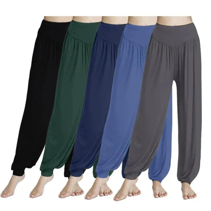 Women's Elastic Yoga Pants Loose Casual Breathable Polyester
