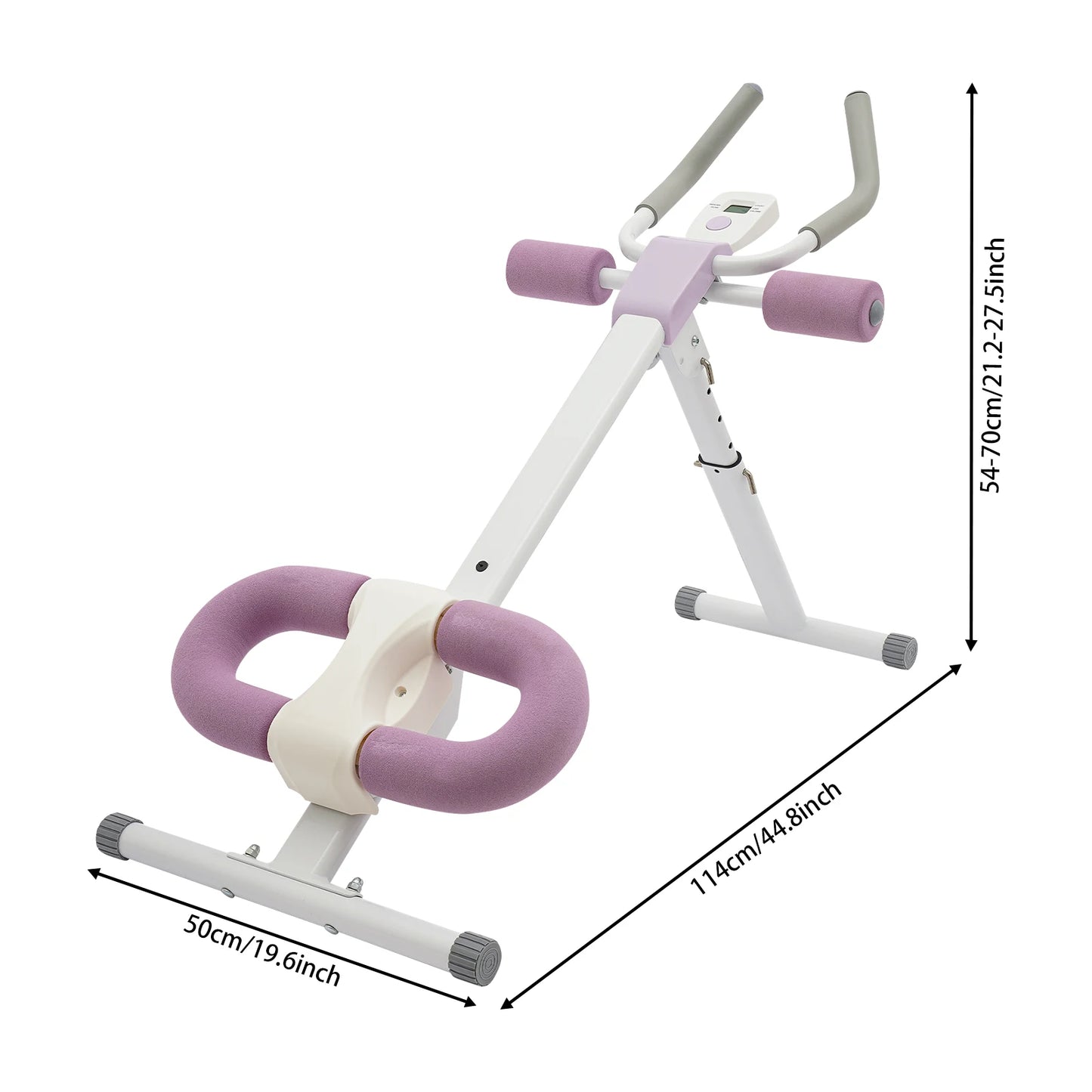 Foldable Abdominal Trainer With Adjustable Incline And Heights