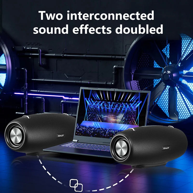 Zealot S67 Wireless Speaker Outdoor Waterproof Portable With Shoulder Strap