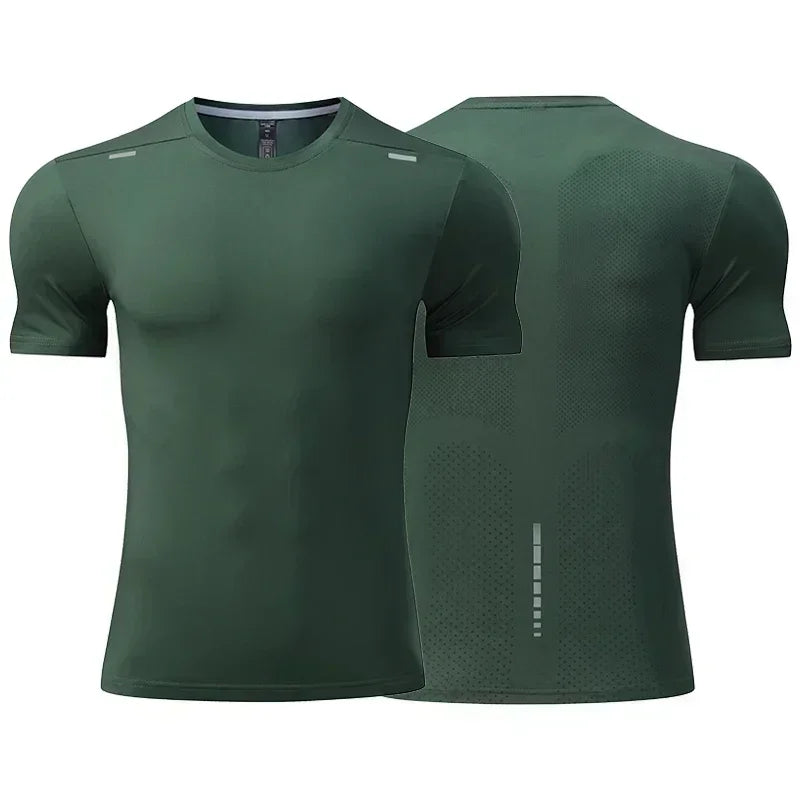 Shedao Men's Summer Breathable Quick Dry Cycling Top Outdoor Running T Shirt