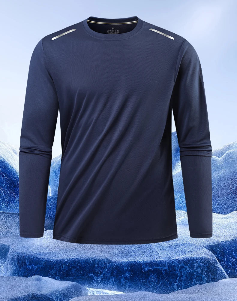Ippolich Reflective Sport Gym T Shirt Men Quick Dry Top