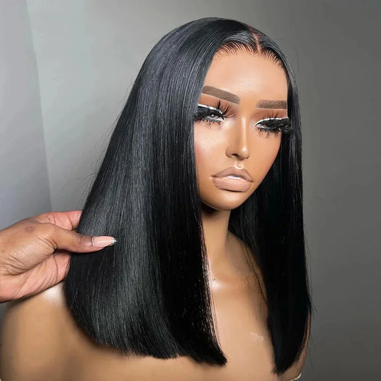 PICKU Glueless Bob Wig Remy Human Hair Ready To Wear