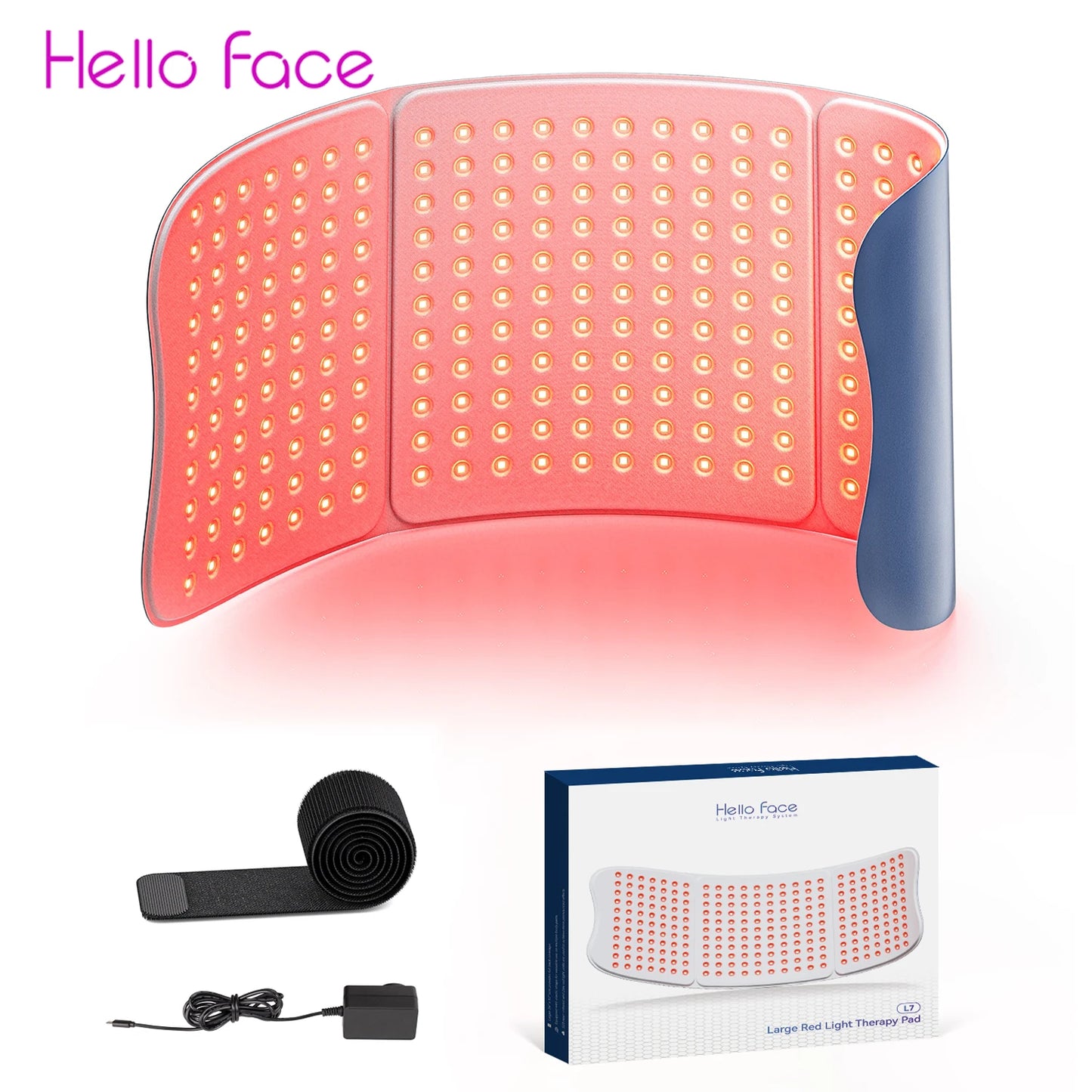 Hello Face Red Light Therapy Pad 660nm 850nm Massage