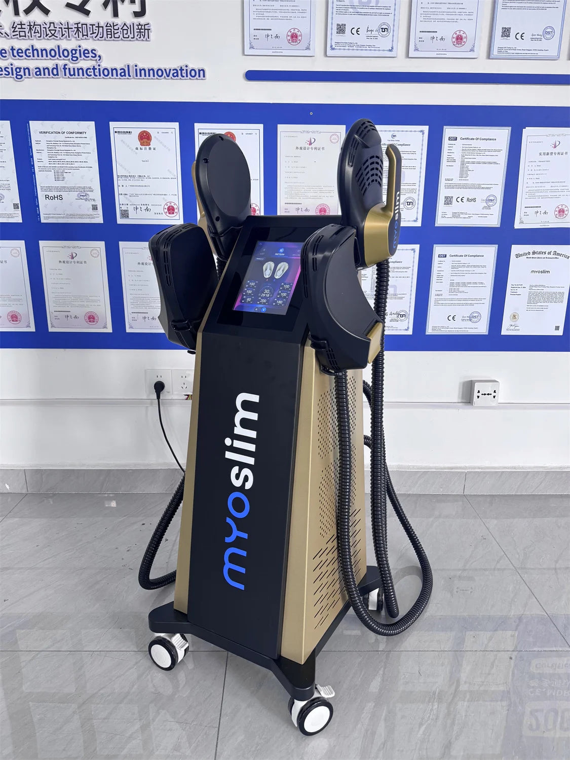 Myoslim RF High Intensity Electromagnetic Body Sculpting Machine