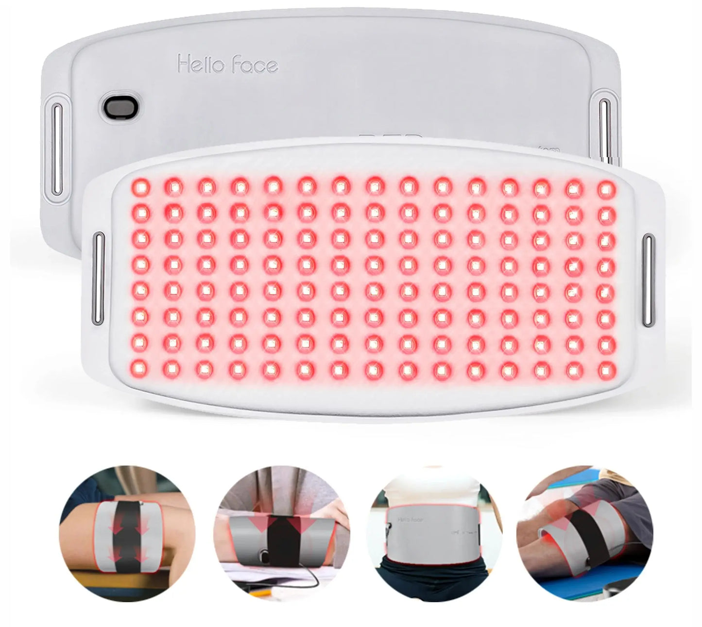 Hello Face Red Light Therapy Pad 660nm 850nm Massage