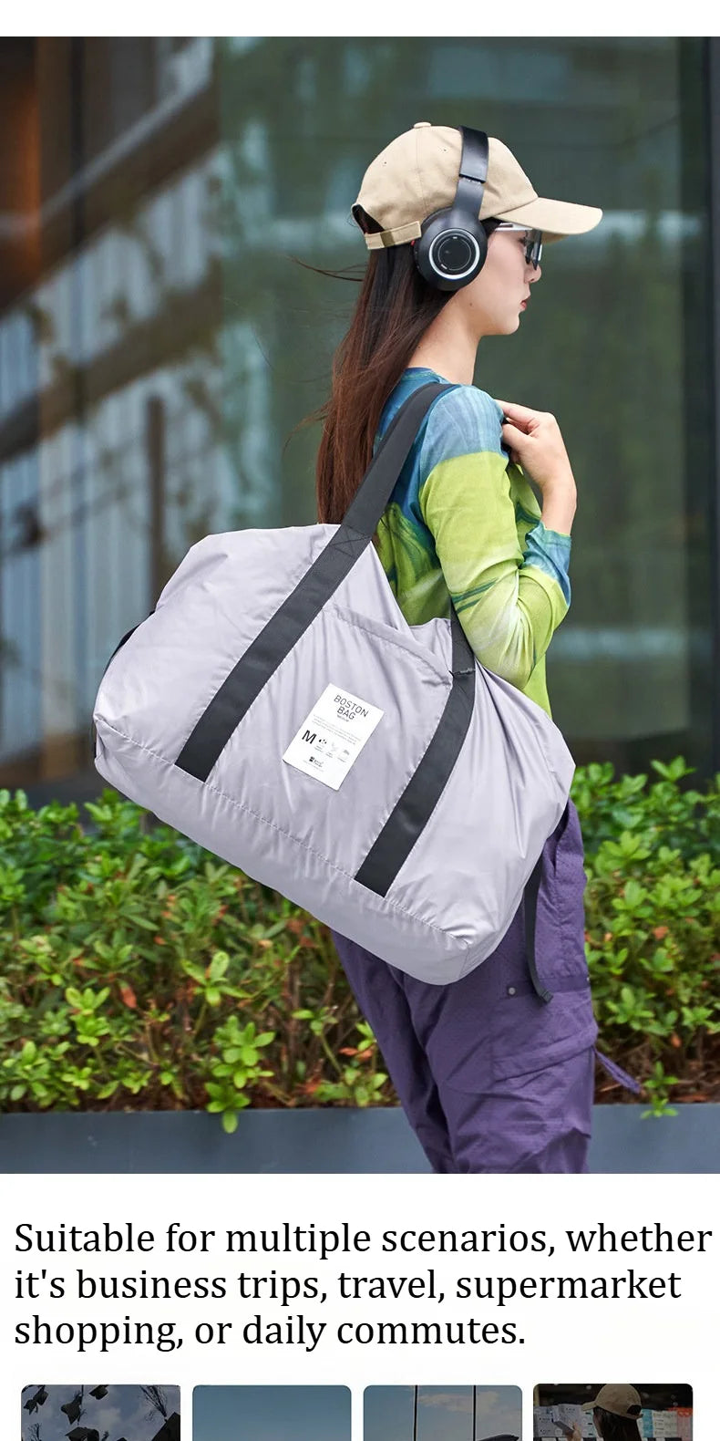 Foldable Travel Duffel Bag Waterproof Lightweight For Camping