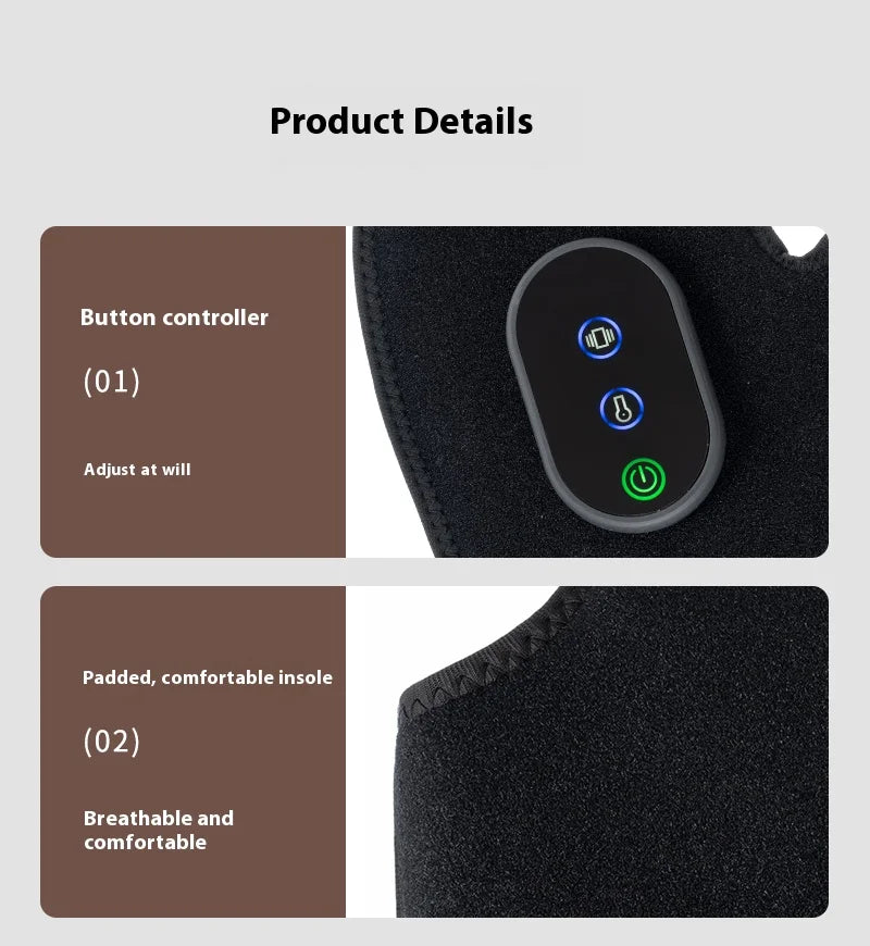 Hand Massager Wireless With Heating And Vibration USB Charging
