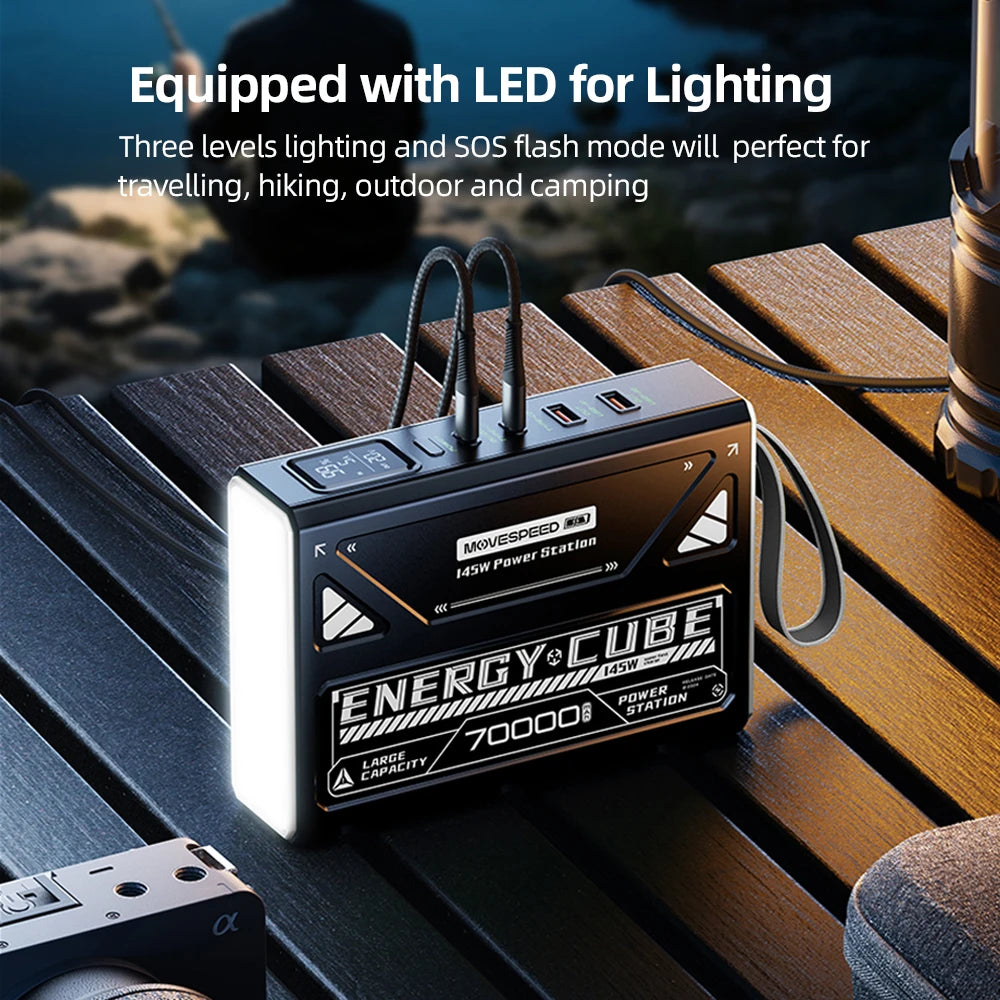 MOVESPEED Z70 Pro 100W Power Bank For MacBook Pro Outdoor