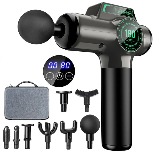 Massage Gun 99 Speeds 8 Attachments for Full Body Recovery