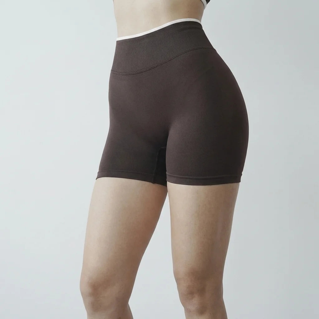 Women's High Waist Seamless Yoga Shorts For Gym And Running