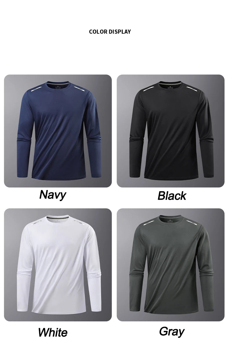 Ippolich Reflective Sport Gym T Shirt Men Quick Dry Top