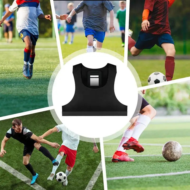 Football Tracker Vest For Soccer Training And Fitness With GPS Sync Sweat Wicking Breathable Polyester