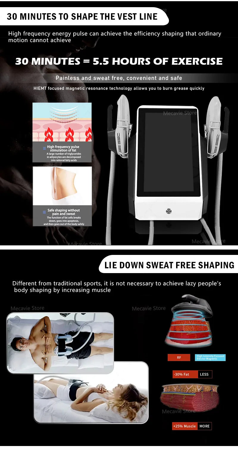 EMS RF Body Sculpting Machine for Slimming and Butt Lifts