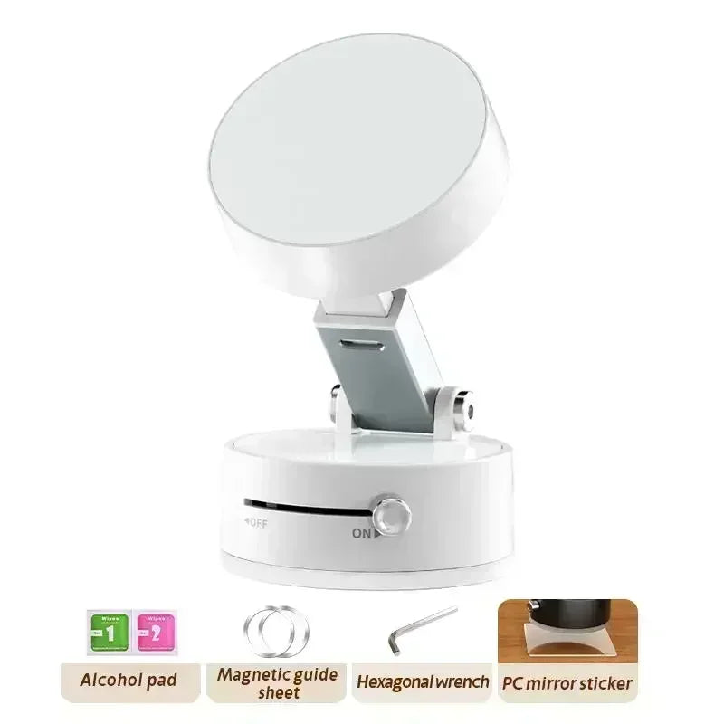 Vacuum Magnetic Phone Mount With Foldable Selfie Stick For Travel IPhone Pro Holder