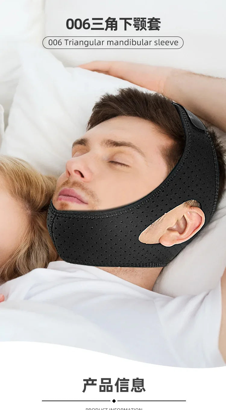 Anti Snore Chin Strap For Sleep Support And Snoring Reduction