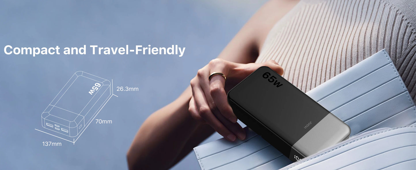 20000mAh 65W Laptop Power Bank PD3.0 Fast Charger for MacBook