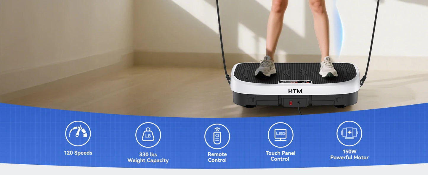 Vibration Plate Exercise Machine 120 Levels For Home Gym
