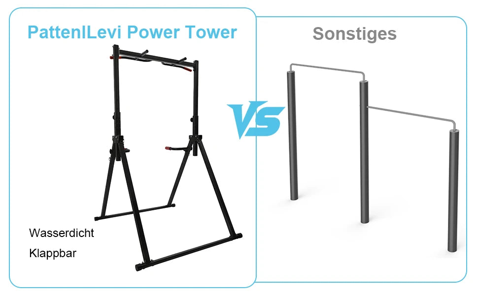Adjustable Free Standing Pull Up Bar Dip Station Power Tower Home Gym