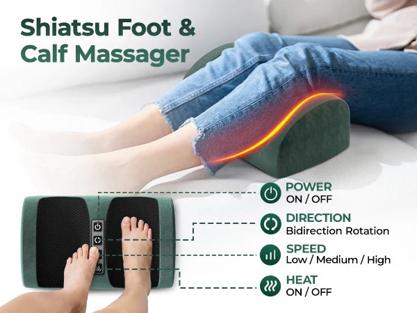 HIMOUTA Full Body Massage Mat With Heat 10 Vibrating Motors Detachable Pad
