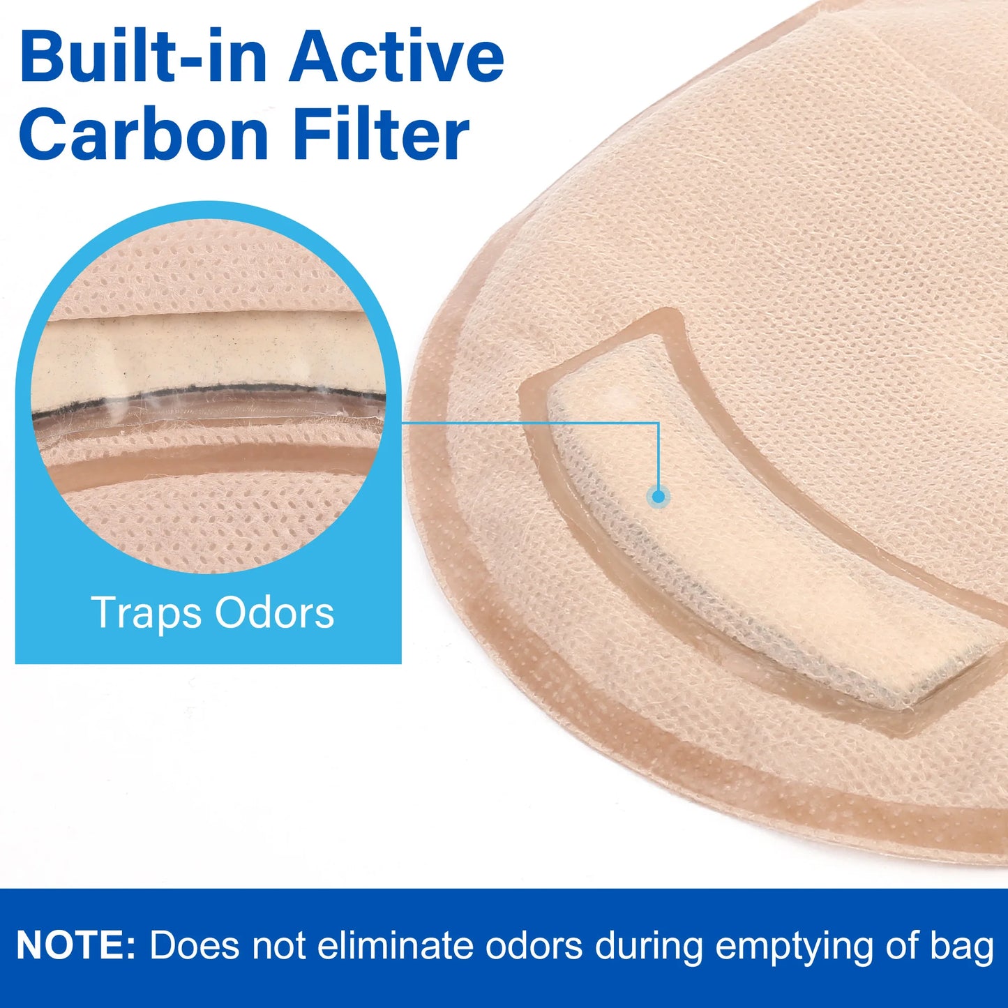 Colostomy Bags With Clamp Closure One Piece Drainable Pouches