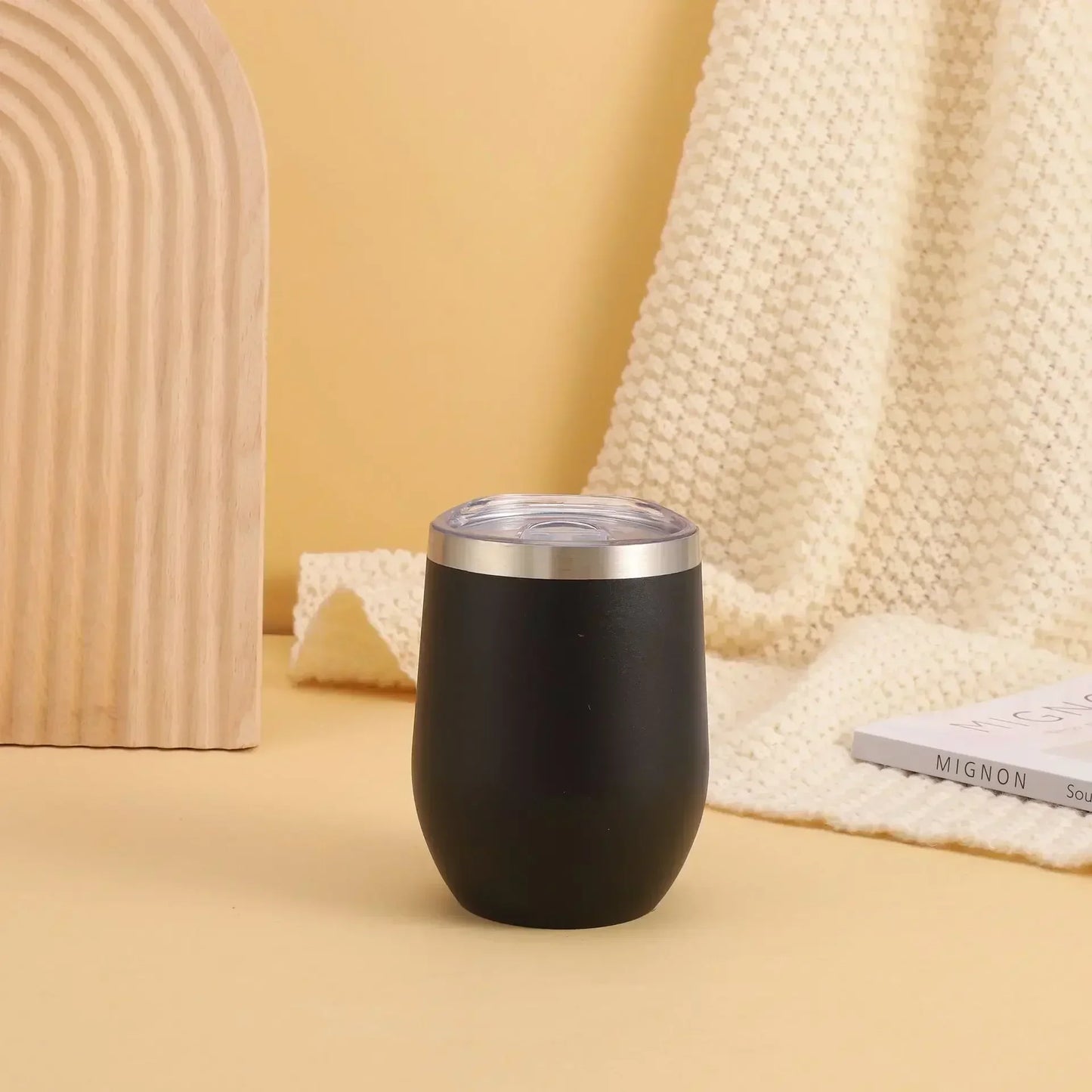 Insulated Stainless Steel Travel Tumbler With Double Wall Keeps Drinks Hot For 12 To 24 Hours 12 Oz Cap