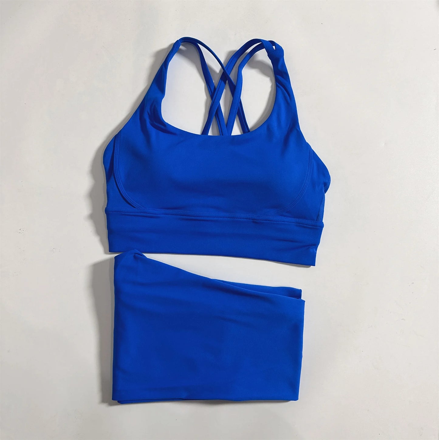 Two Piece Gym Fitness Set High Waist Yoga Leggings Bra