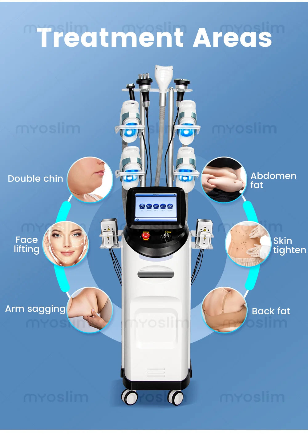 MYOSLIM 360 Degree Cooling Sculpting System For Body Slimming And Fat Freezing