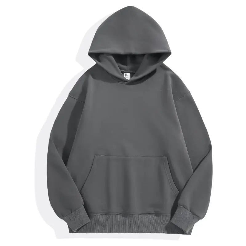 Heavy Weight Cotton Hooded Sweatshirt Unisex Fleece Pullover